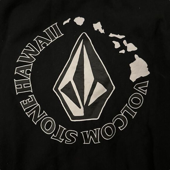 Volcom ~ Black zipped hoodie jacket ~ size M ~ **missing drawstring for hoodie - Picture 6 of 14